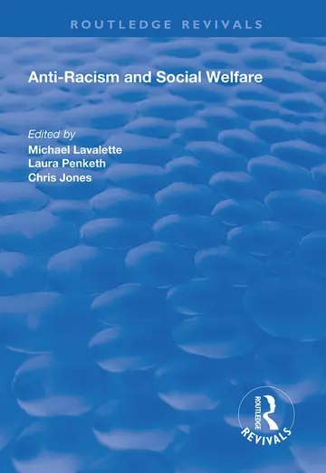 Cover of Anti-racism and Social Welfare