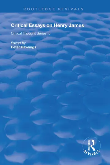 Cover of Critical Essays on Henry James