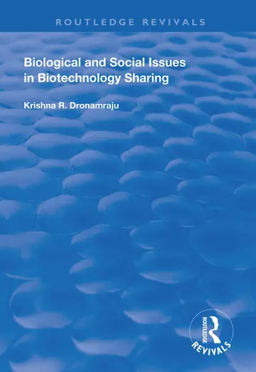 Cover of Biological and Social Issues in Biotechnology Sharing