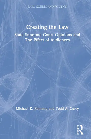 Cover of Creating the Law
