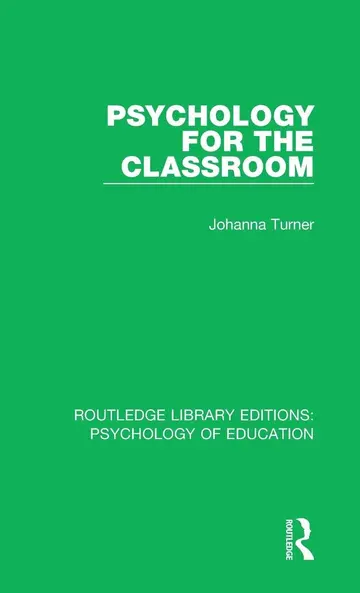 Cover of Psychology for the Classroom