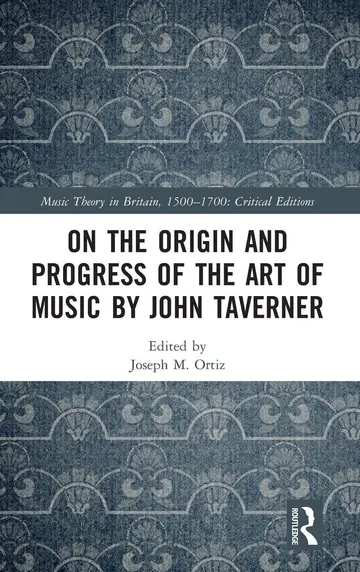 Cover of On the Origin and Progress of the Art of Music by John Taverner