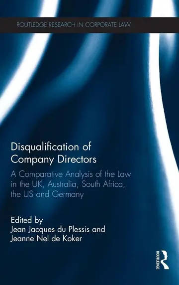 Cover of Disqualification of Company Directors