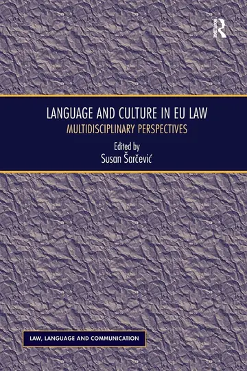 Cover of Language and Culture in EU Law