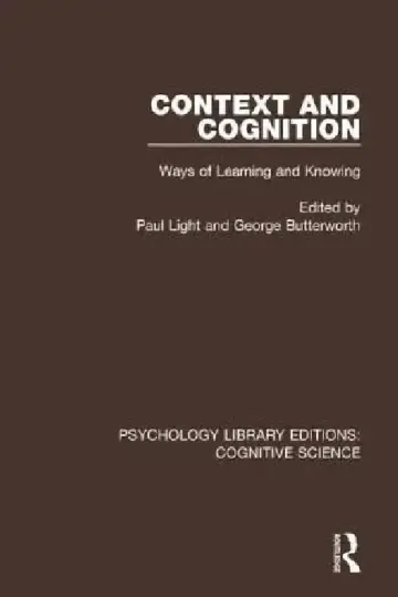 Cover of Context and Cognition