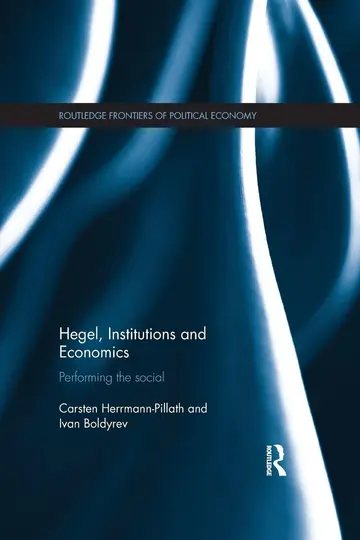 Cover of Hegel, Institutions and Economics
