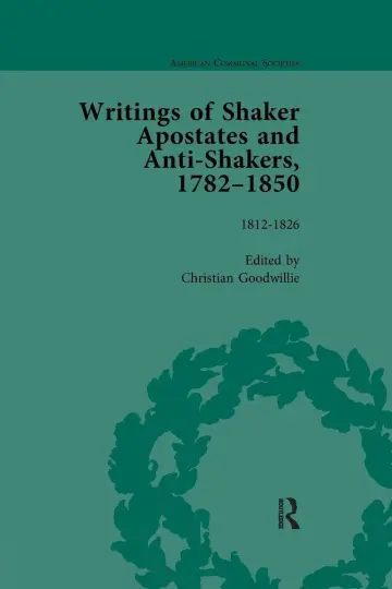 Cover of Writings of Shaker Apostates and Anti-shakers 1782-1850 (2)