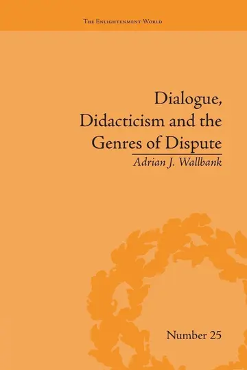 Cover of Dialogue, Didacticism and the Genres of Dispute