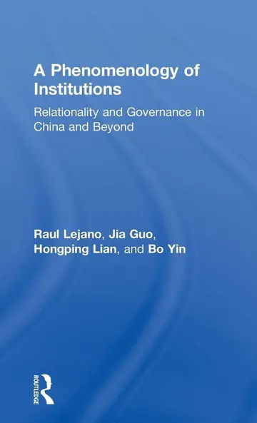 Cover of A Phenomenology of Institutions