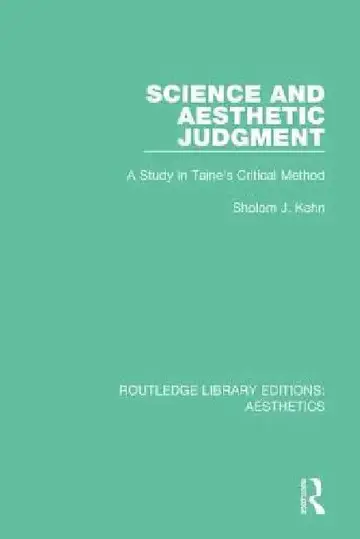 Cover of Science and Aesthetic Judgement