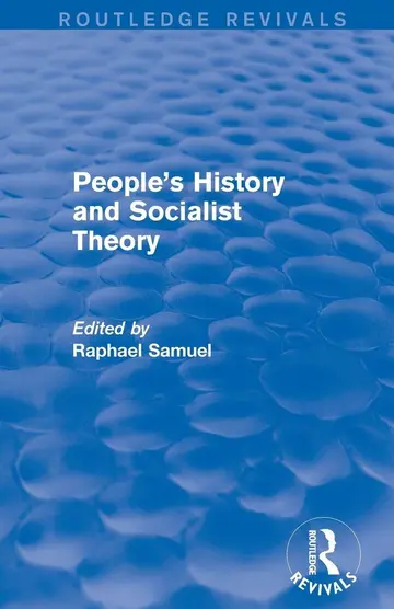 Cover of People's History and Socialist Theory