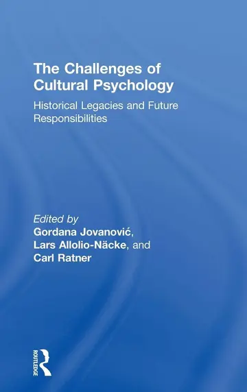 Cover of The Challenges of Cultural Psychology