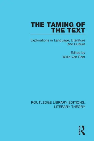 Cover of The Taming of the Text