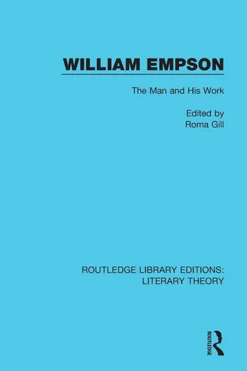 Cover of William Empson