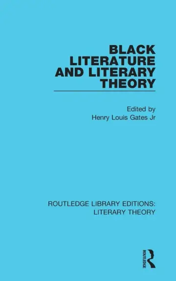 Cover of Black Literature and Literary Theory