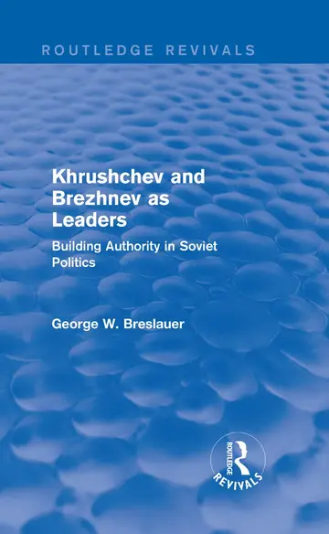 Cover of Khrushchev and Brezhnev as Leaders