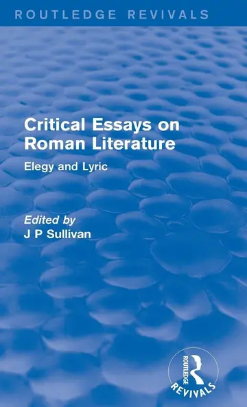Cover of Critical Essays on Roman Literature