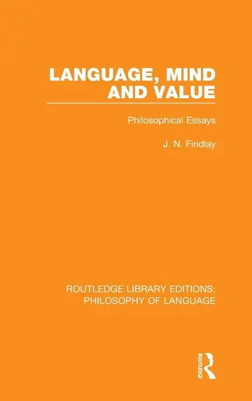 Cover of Language, Mind and Value