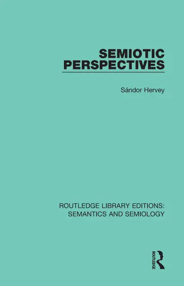 Cover of Semiotic Perspectives