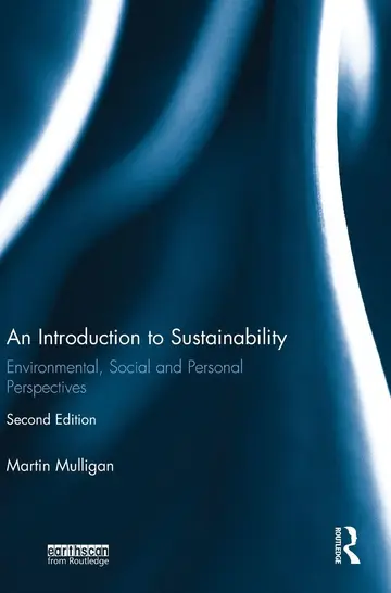 Cover of An Introduction to Sustainability