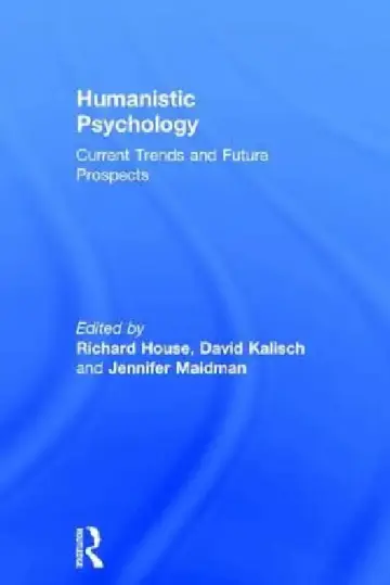 Cover of Humanistic Psychology