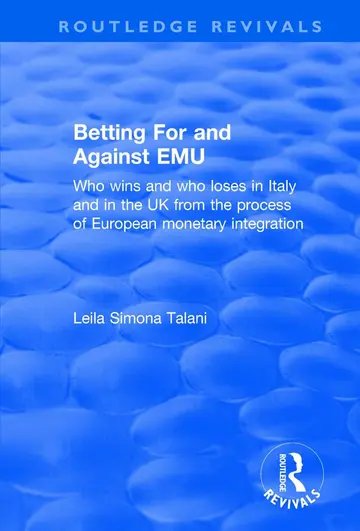 Cover of Betting for and Against EMU