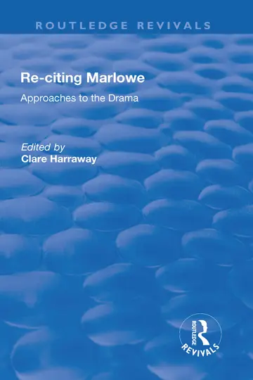 Cover of Re-citing Marlowe