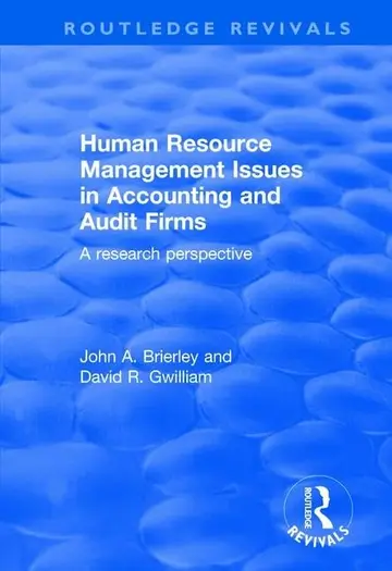 Cover of Human Resource Management Issues in Accounting and Auditing Firms