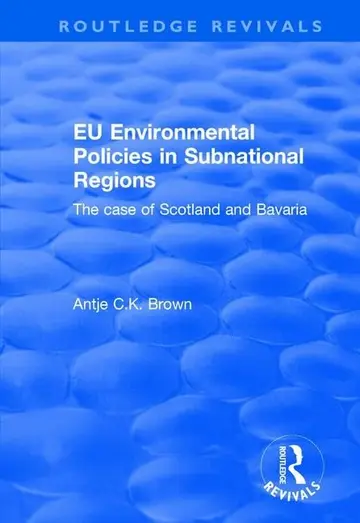Cover of EU Environmental Policies in Subnational Regions