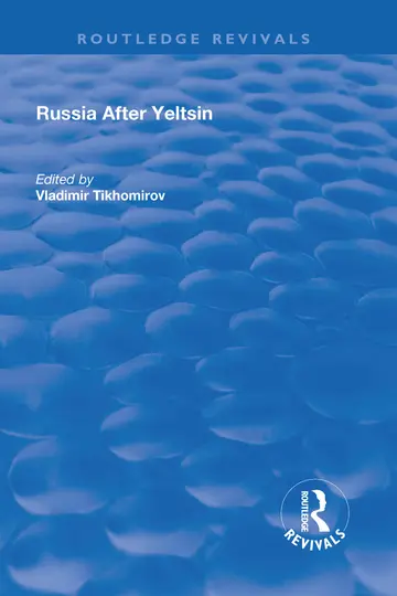 Cover of Russia After Yeltsin