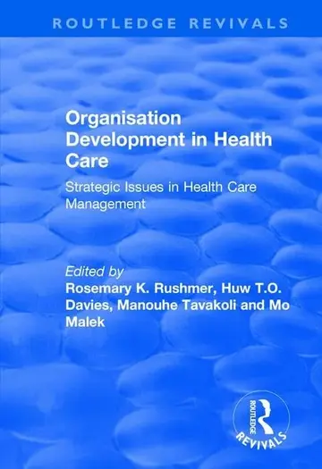 Cover of Organisation Development in Health Care