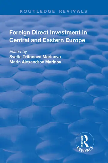 Cover of Foreign Direct Investment in Central and Eastern Europe