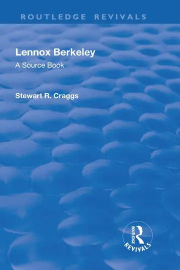 Cover of Lennox Berkeley