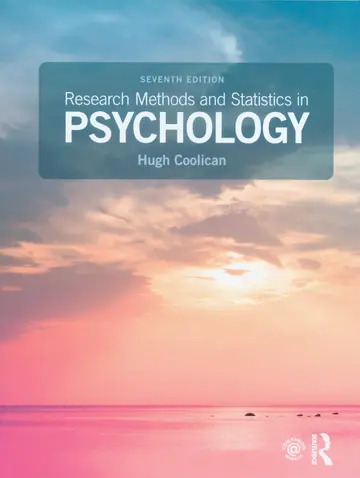 Cover of Research Methods and Statistics in Psychology