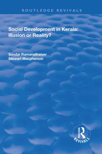 Cover of Social Development in Kerala