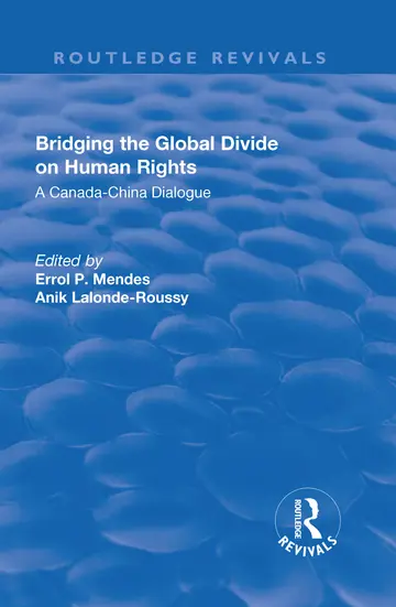 Cover of Bridging the Global Divide on Human Rights