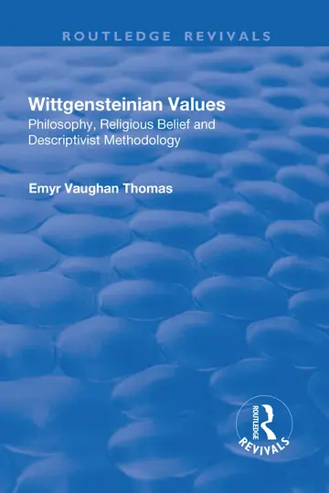 Cover of Wittgensteinian Values