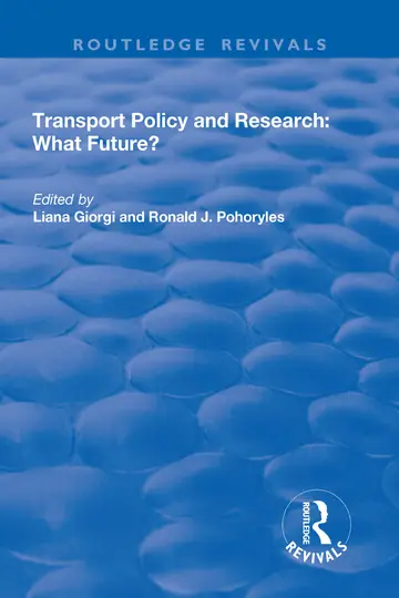 Cover of Transport Policy and Research
