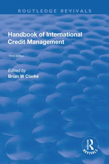Cover of Handbook of International Credit Management