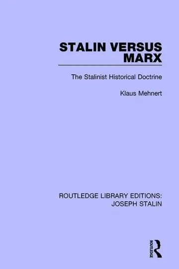 Cover of Stalin Versus Marx