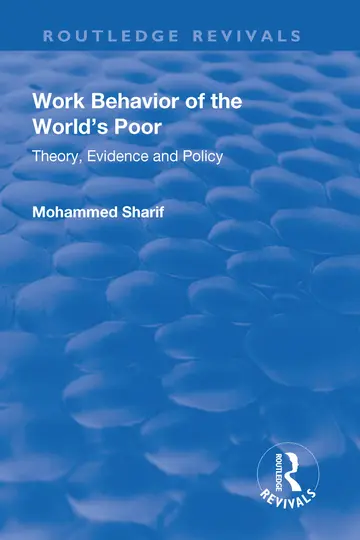 Cover of Work Behavior of the World's Poor
