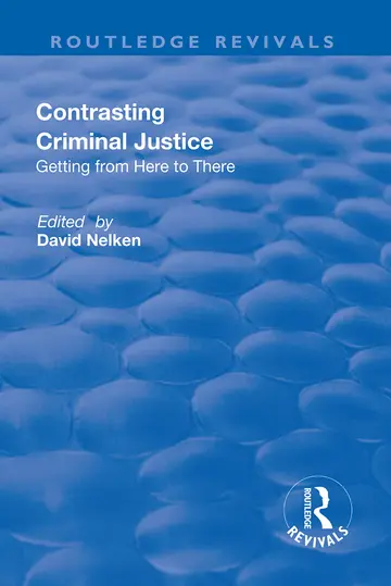 Cover of Contrasts in Criminal Justice