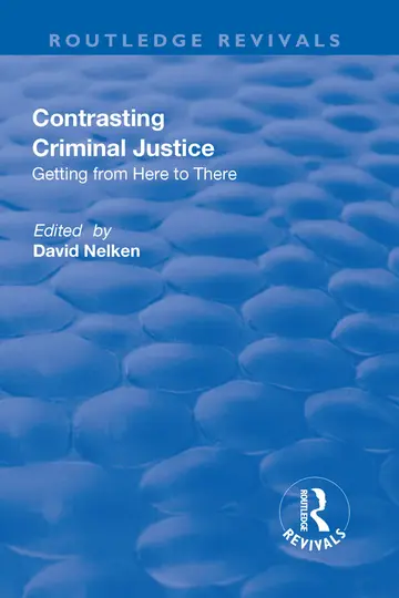 Cover of Contrasts in Criminal Justice
