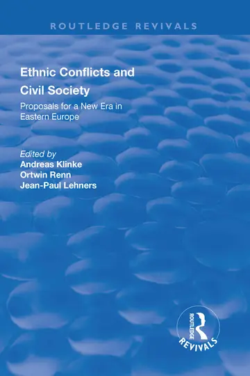 Cover of Ethnic Conflicts and Civil Society