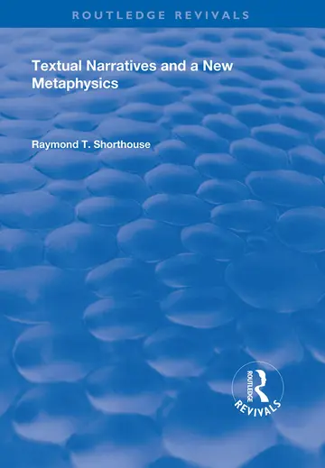 Cover of Textual Narratives and a New Metaphysics