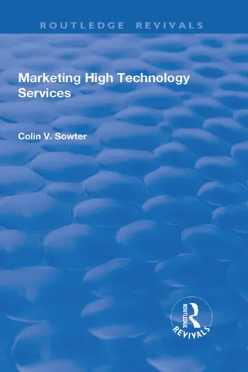 Cover of Marketing High Technology Services