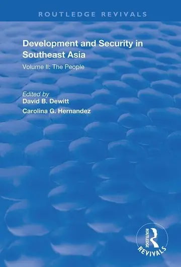 Cover of Development and Security in Southeast Asia