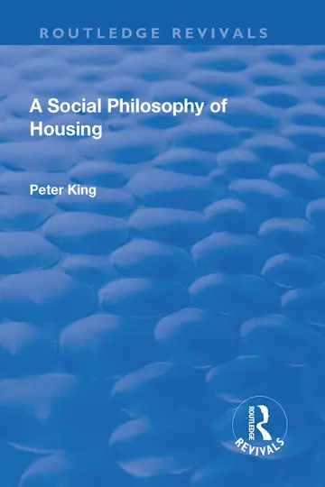 Cover of A Social Philosophy of Housing