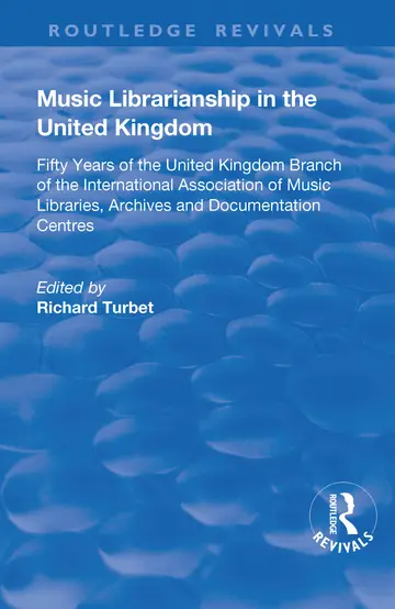 Cover of Music Librarianship in the UK