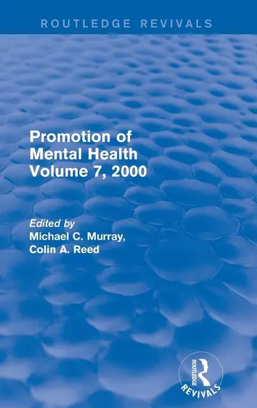 Cover of Promotion of Mental Health